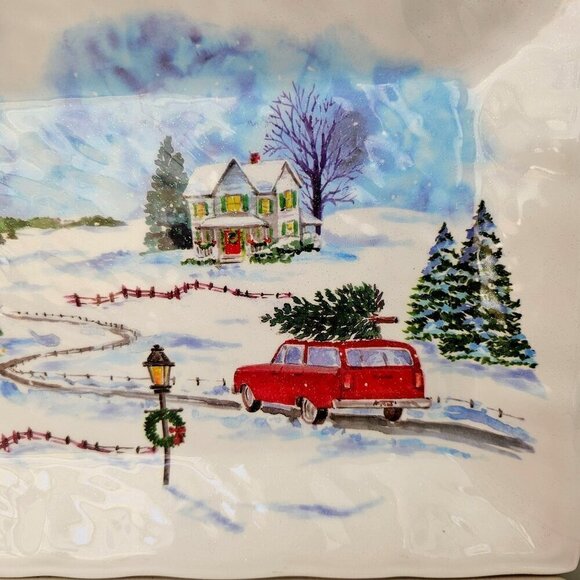 The Farmhous Melamine Rectangle Serving Platter by Rachel Ashwell 19 X 7.75 in - Picture 4 of 7